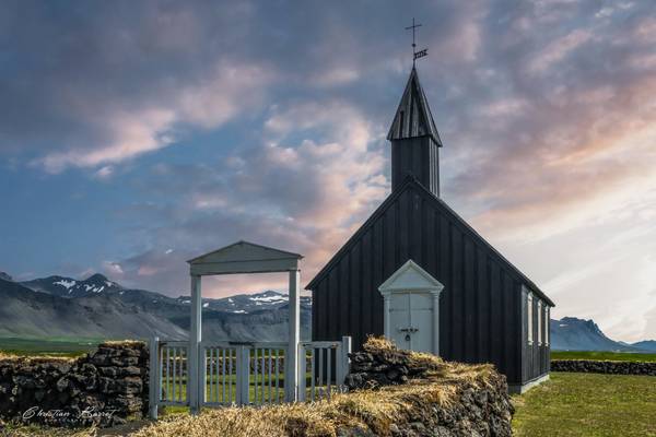 Iceland 2015 -  The black church at Búðir