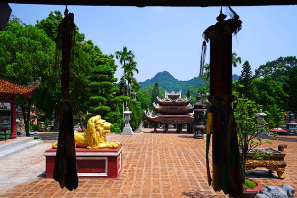 View from under the buddhist pagoda, Perfume Pagoda, Vietnam