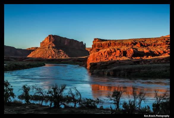 Colorado River Sunset Reflections