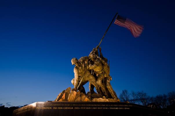 Iwo Jima Memorial at Dusk
