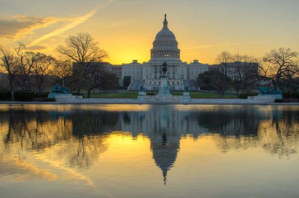 Sunrise over US Capitol