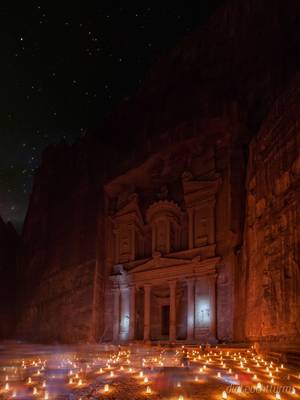 Stars above the Treasury