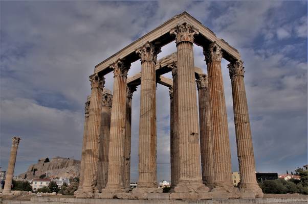 Temple of Olympian Zeus , Athens