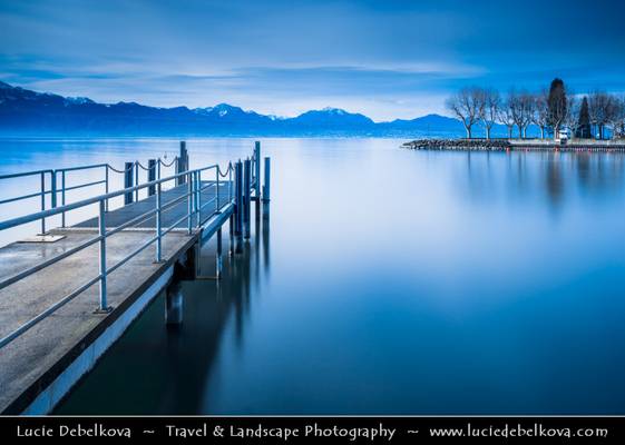 Switzerland - Lausanne - City situated on shores of Lake Geneva - Lac Léman