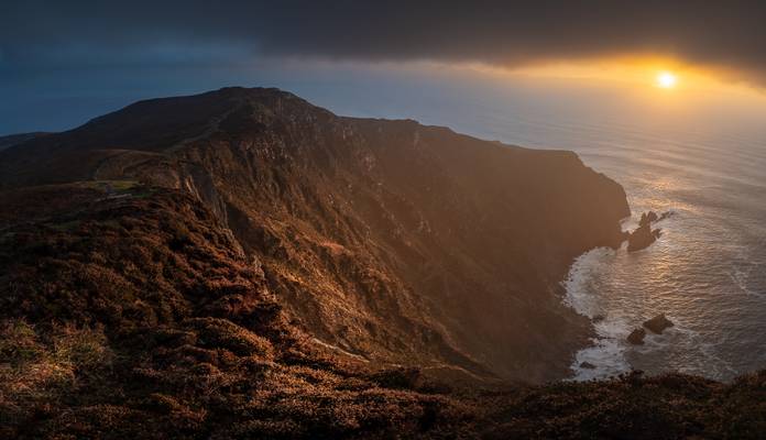 Sunset on Slieve League - Donegal, Ireland - Seascape photography