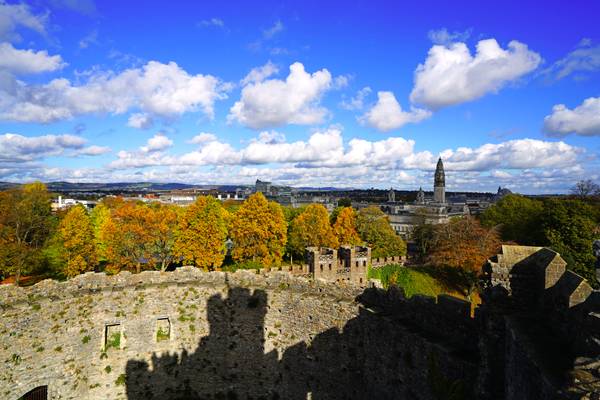 Splendid view from Cardiff Castle, UK