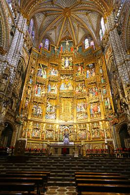 Gorgeous altar of Toledo Cathedral, Spain