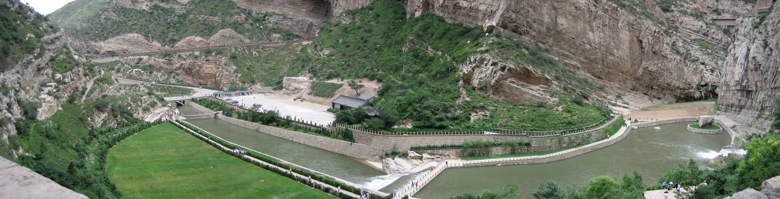 View from Xuánkong temple, near Datong, Shanxi, China - 悬空寺，大同，山西，中国