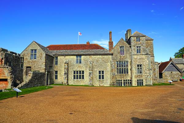 Inner courtyard of Carisbrooke Castle, Isle of Wight