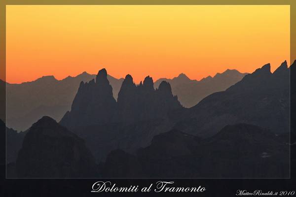 Dolomiti al tramonto