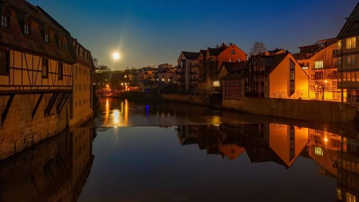 Morgens an der Pegnitz [Nürnberg]