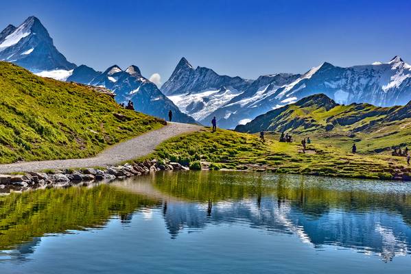Let's go see an Alpine Paradise. The Bachalpsee panorama. Grindelwald, Canton of Bern, Switzerland.26.08.19, 13:03:17. No. 91.