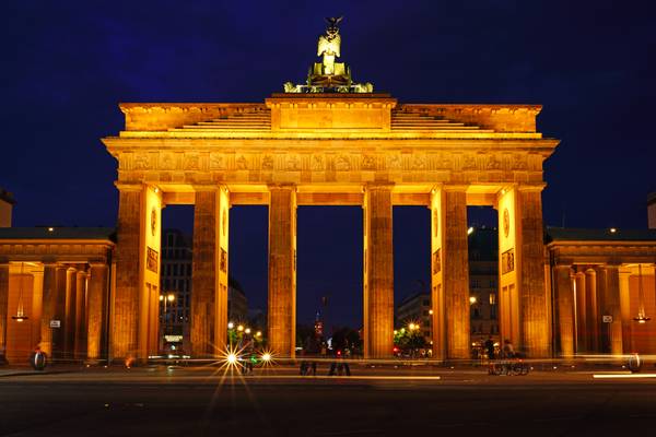 Berlin by night. Brandenburg Gate