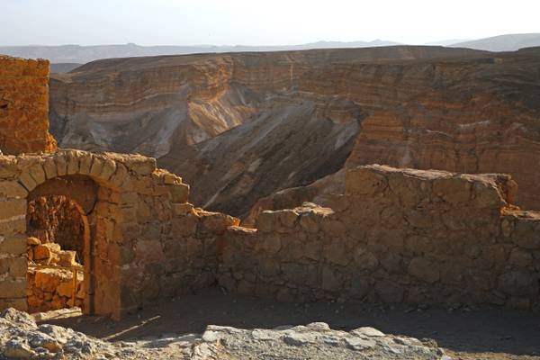 Fortress on the top of the mount, Masada, Israel