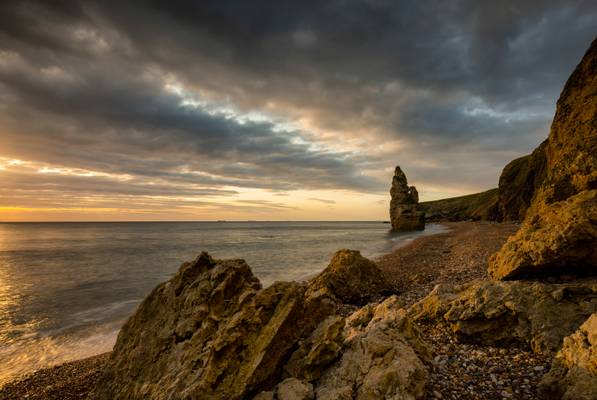 Seaham chemical beach and the Stack .