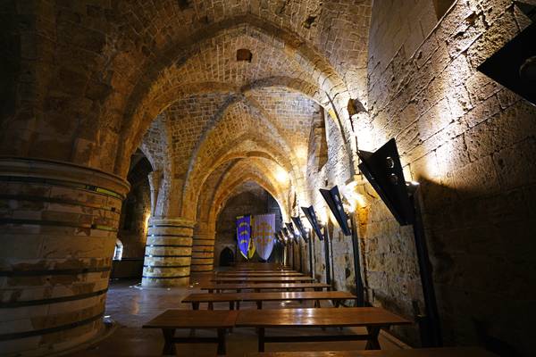 Knights' Halls of the old Akko, Israel