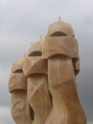 Chimneys, Casa Milà (La Pedrera), Barcelona, Catalonia, Spain