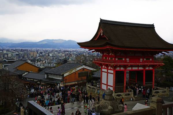 On the top of Kyoto, Kiyomizu-dera