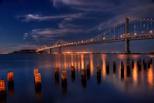 Bay Bridge Blue Hour