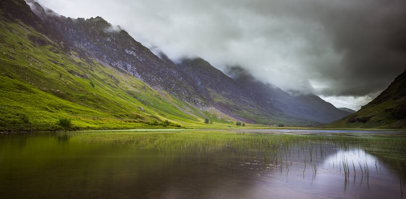 Glencoe house, Loch Achtriochtan, the view out the front.