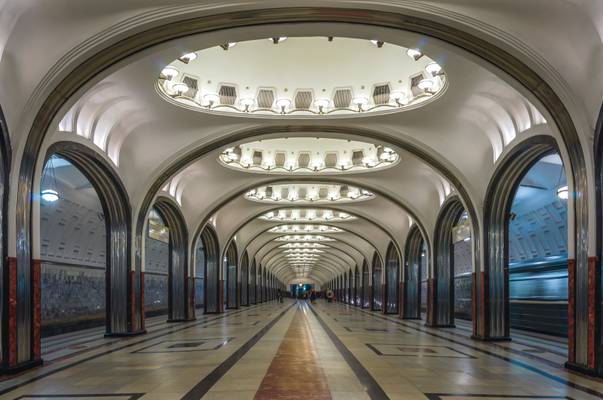 Moskau, Metrostation Mayakovskaya