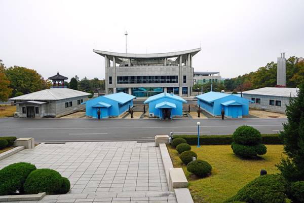 Panmunjom DMZ from North Korean side