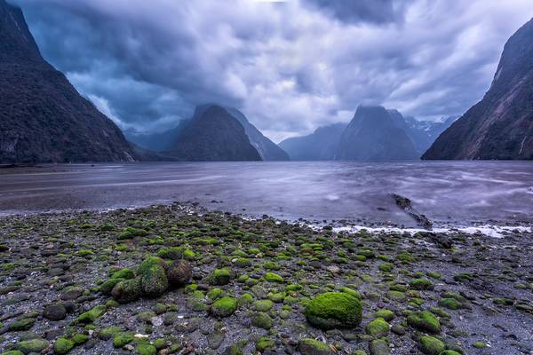 Cloudy Morning at Milford Sound