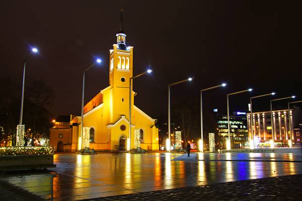 Tallinn by night. St John's Church