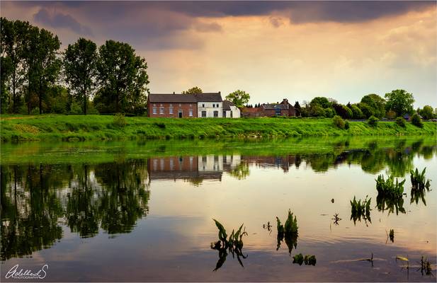 Looking towards Belgium over the Meuse, Netherlands