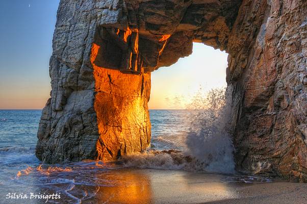 Through the Arch Sunset
