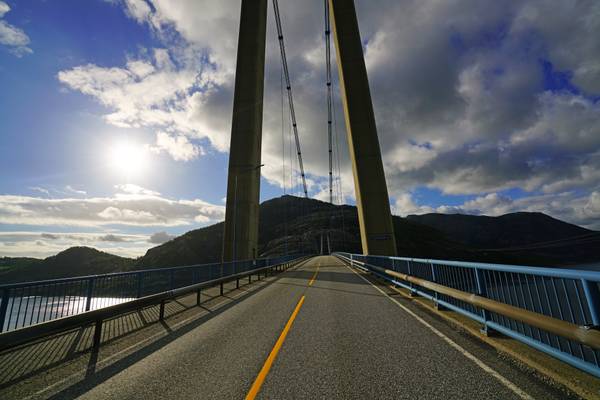 On the Lysefjord Bridge, Norway