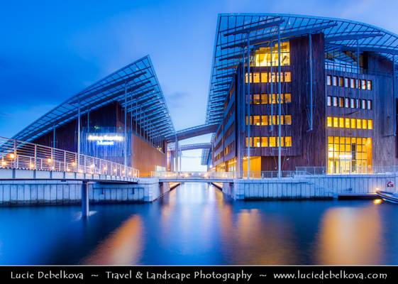 Norway - Oslo - Astrup Fearnley Museum of Modern Art at Dusk - Twilight - Blue Hour