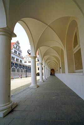 Colonnade at the Castle Stallhof, Dresden