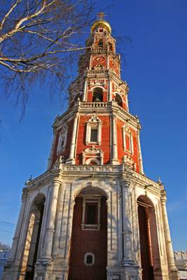 Octagonal bell tower, Novodevichy Convent, Moscow