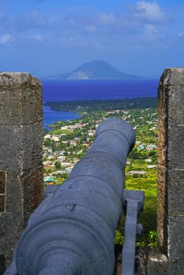 View from Prince of Wales Bastion, Brimstone Hill Fortress, St Kitts