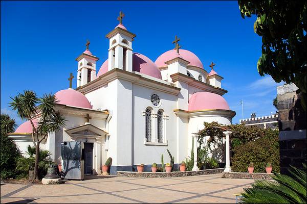 The Greek Orthodox church of the Twelve Apostles in Capernaum