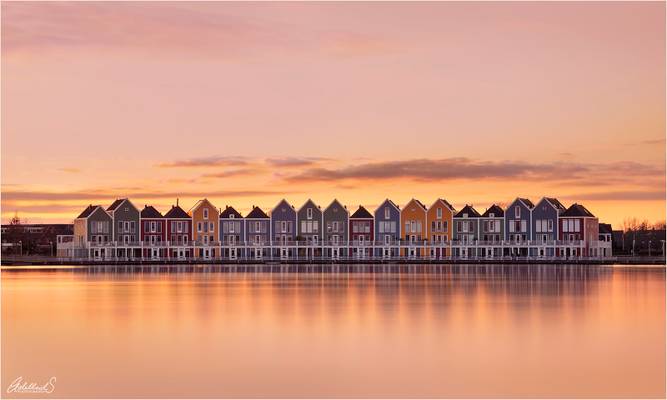 Rainbow Houses of Houten, Netherlands
