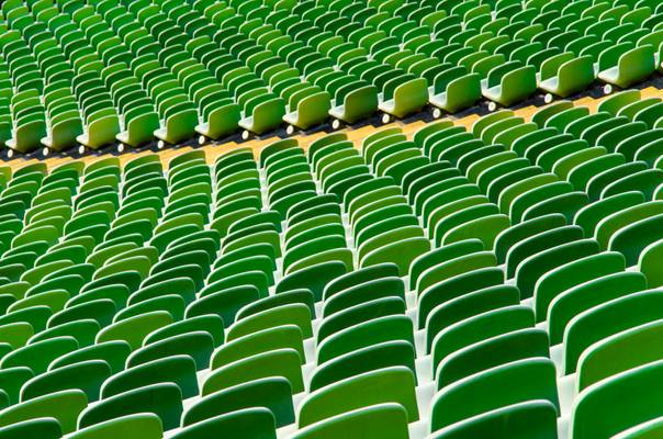 Sea of green chairs