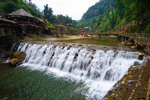 Cat Cat waterfall, Sapa, Vietnam