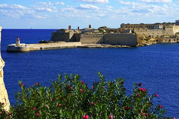 Fort Ricasoli from Fort St Elmo, Malta