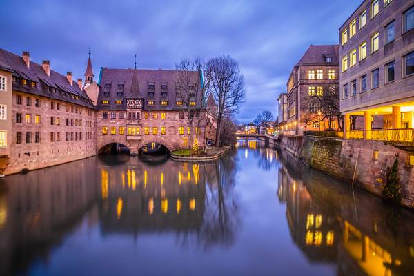 Nuremberg at blue hour