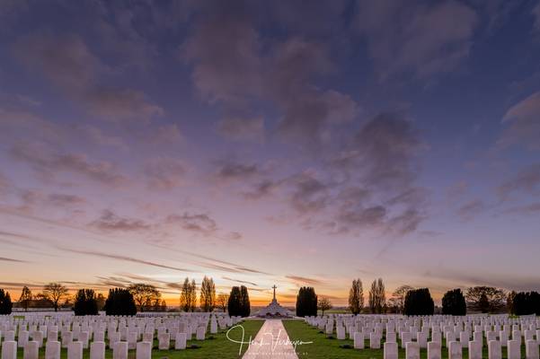 Sunset @ Tyne Cot Cemetery - Belgium