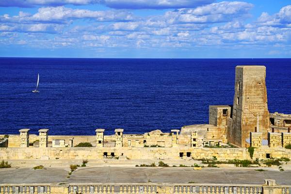 Wonderful seaview from Fort St Elmo, Malta