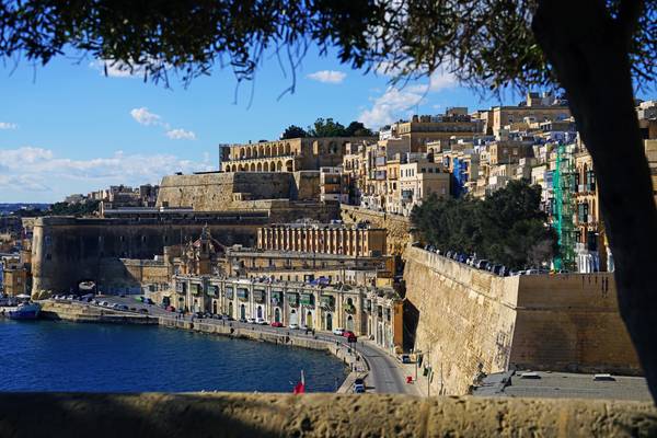 Valletta view from Lower Barrakka Gardens, Malta