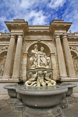 Albertina Palace fountain, Vienna