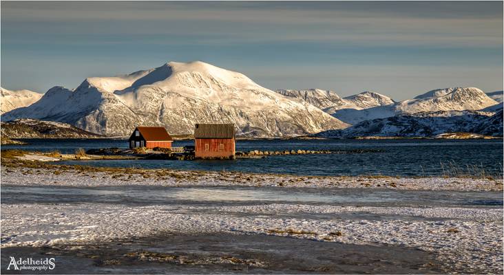Low Winter sun in northern Norway
