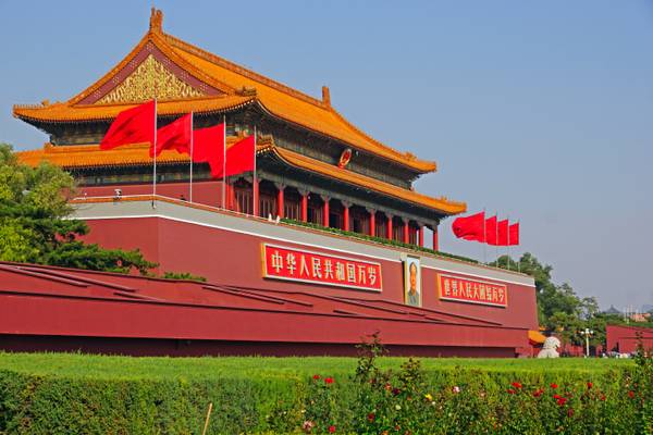 Tiananmen Gate side view, Beijing
