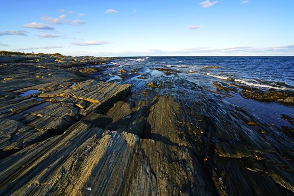 Rocky shore of the Cape Elizabeth, Maine