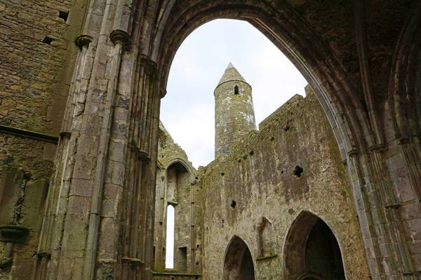 Under the old arches, Rock of Cashel, Ireland