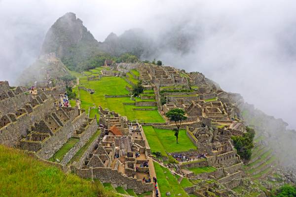 Machu Picchu in the clouds